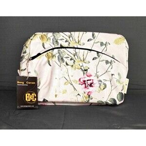 NWT Bang & Carsen Zip Up Travel Cosmetic Floral Bag